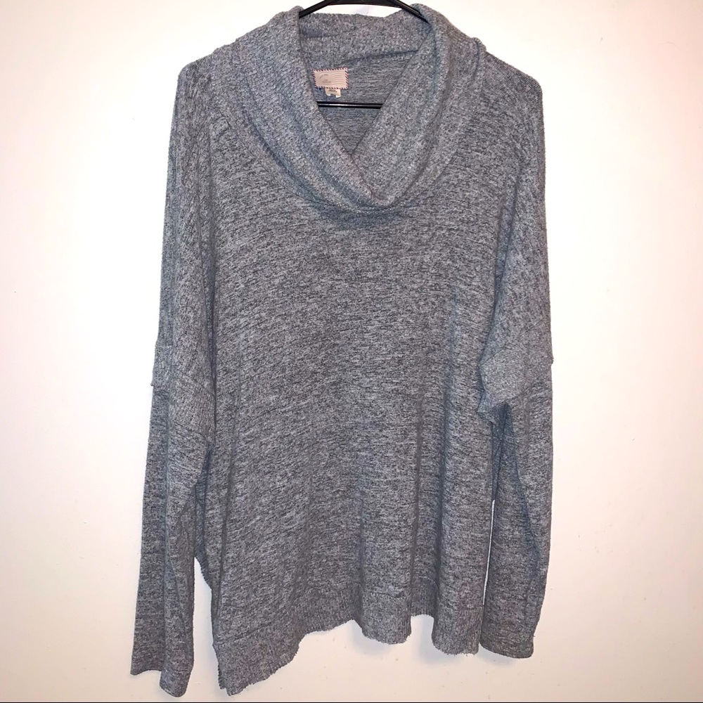 Postcard Anthropologie Gray Sweater Size Medium